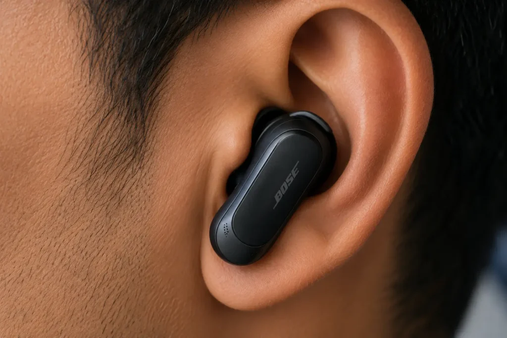 Bose Quiet Comfort Ultra vs JBL Tour Pro 3: Honest Test & Winner 4 Bose QuietComfort Ultra Earbuds comfortable ergonomic fit