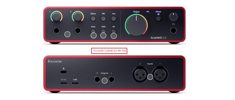 Focusrite Scarlett 2i2 4th Gen