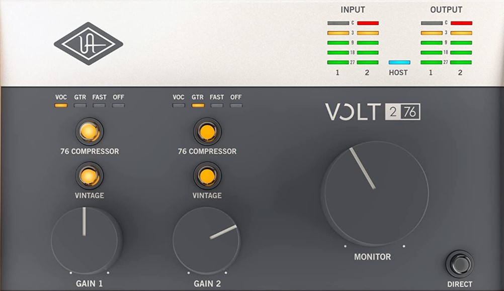 Universal Audio Volt 276 Review, Universal Audio Volt 276, Volt 276 review, budget audio interface, best audio interface under $300, UA Volt 276, USB-C audio interface, Universal Audio Volt 276 vs Scarlett 2i2, Volt 276 vs SSL 2+, 1176 analog compressor interface, Vintage Mic Preamp mode, home studio audio interface, UA Volt 276 sound quality, Volt 276 headphone amp, best desktop audio interface
