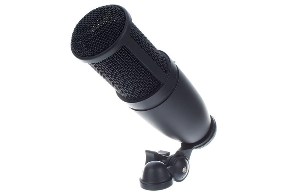 AKG P120 cardioid condenser microphone with its stand adapter