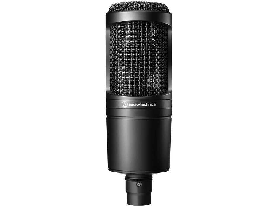 Audio-Technica AT2020 cardioid condenser microphone, front view