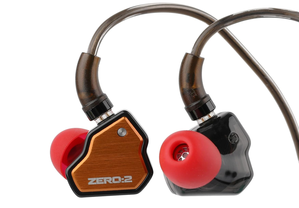 7Hz x Crinacle Zero: 2 in-ear monitor earphones with metal faceplate and detachable cable